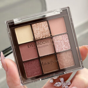 9-Colour Glitter and Pearlescent Eyeshadow Palette – Lengthy-Lasting Nude Shades for Charming Korean Make-up Appears