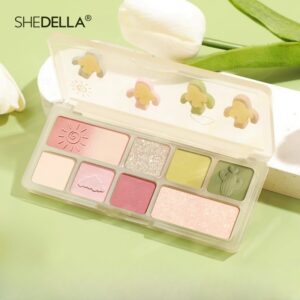 Bulk Value Shedella Excessive-Texture Pink Pearlescent Eye Make-up Palette for Eyeshadow and Blush with Whitening Impact