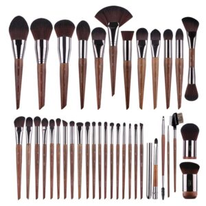 Customized Wholesale Skilled 37-Piece Artificial Hair MUF Brush Collection Personal Label Make-up Brush Set