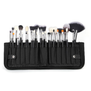 Premium 32-Piece Fan-Formed Make-up Brush Set for Eyeshadow, Basis, Concealer, and Mascara, Consists of Carrying Luggage